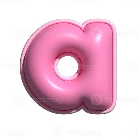 Letter A Pink Alphabet Glossy