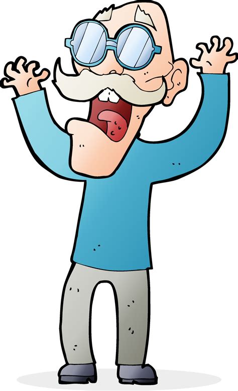 cartoon old man in glasses 12337796 Vector Art at Vecteezy