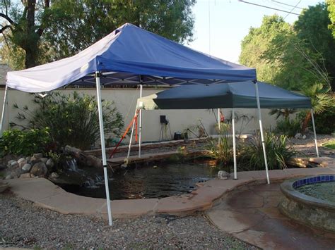 Beautiful Garden Koi Pond Shade Cover - Wood's Shop Creative Builders