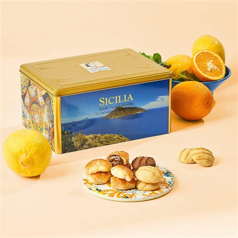 Pasticceria Matilde Vicenzi Sicily Cookie Tin Assorted Gourmet Pastries And Cookies From Italy