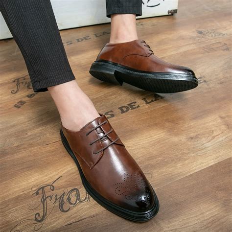 Chaussures Oxford Formelles Pour Hommes Souliers Italiens De Luxe Pour