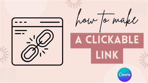 How To Create A Clickable Link In Canva Youtube