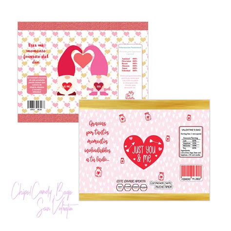 Imprimible Chip Candy Bags San Valentín Coolprints