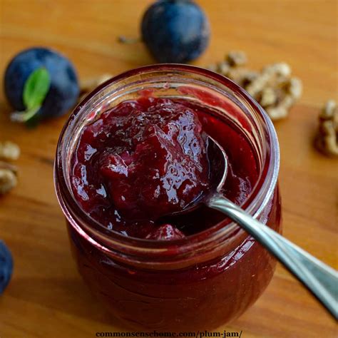 Plum Jam With Walnuts And Rum Small Batch Low Sugar