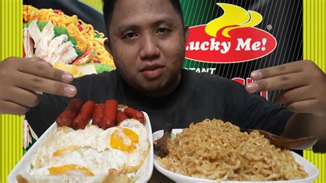 Lucky Me Pancit Canton 5 Fried Egg 3 Fried Hotdog Purefoods