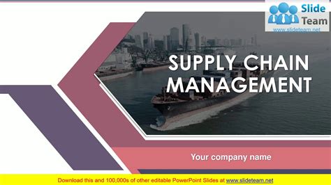 Supply Chain Management Powerpoint Presentation Slides Youtube