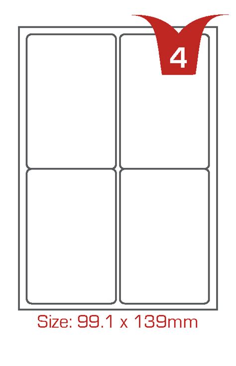 A4 Label Sheets Avery Compatible Self Adhesive Labels