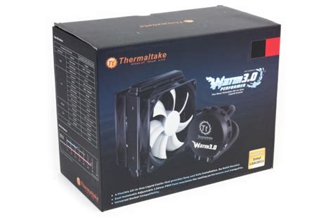 Обзор системы водяного охлаждения Thermaltake Water 30 Performer