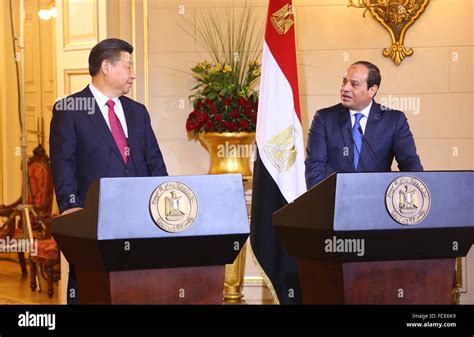 Chinese President Xi Jinping In Cairo For A Two Day Visit To Egypt To