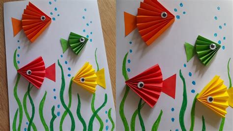 Cara Membuat Ikan Dari Kertas Origami Ide Kegiatan Tema Binatang