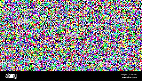 TV screen noise pixel glitch texture background vector illustration ...