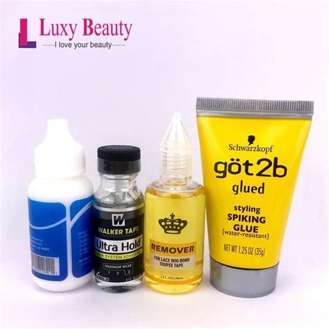 Super Lace Wig Glue Hair Bonding 38ml Remover 30ml Got2b Hair Gel 35g Wig Tool Kits For Tape