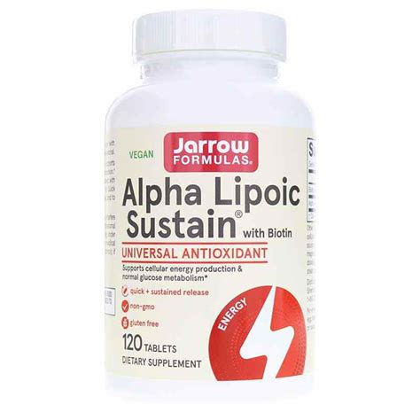 Alpha Lipoic Sustain With Biotin Mg Jarrow Formulas