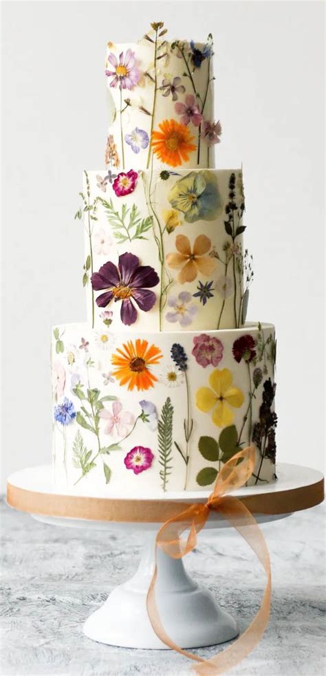 Beautiful Wedding Cake Trends Edible Flower Cake