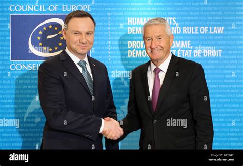 President of Poland Andrzej Duda pays a visit to the Council of Europe ...