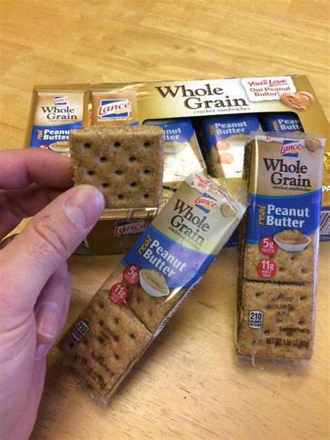 Lance Whole Grain Peanut Butter Sandwich Crackers 8 Count Box