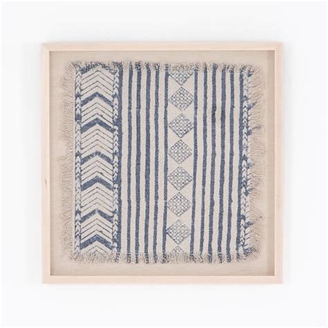 Tessa Framed Textile Art West Elm