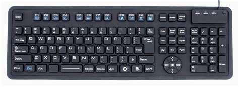 Flexible USB Full Size Keyboard with Multimedia Keys