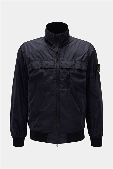 STONE ISLAND Blouson Garment Dyed Crinkle Reps R NY Navy BRAUN Hamburg