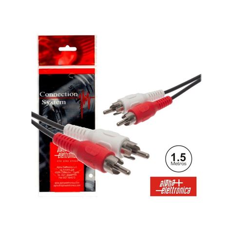 CABO 2 RCA MACHO 2 RCA MACHO 1 5M PVC POLYBAG