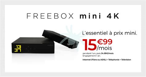 Free Fibre Avec Freebox Mini K A Prix Mini Avec Telephonie Et