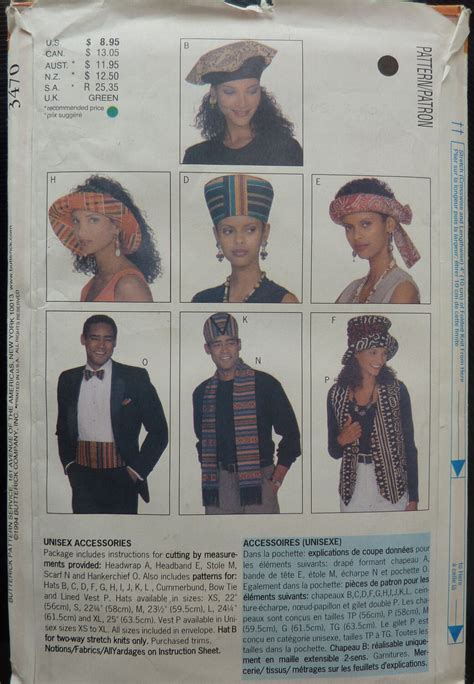 Sewing Patterns African Fashion Headwear And Accessories Etsy