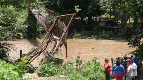 Autoridades Atienden El Colapso Del Puente Colgante En Cumanacoita