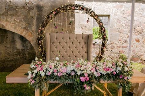 Aros De Flores Para Boda Para Un Romance Redondo Bodas Mx