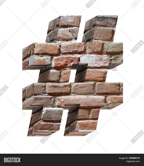 Number Sign Old Brick Image And Photo Free Trial Bigstock