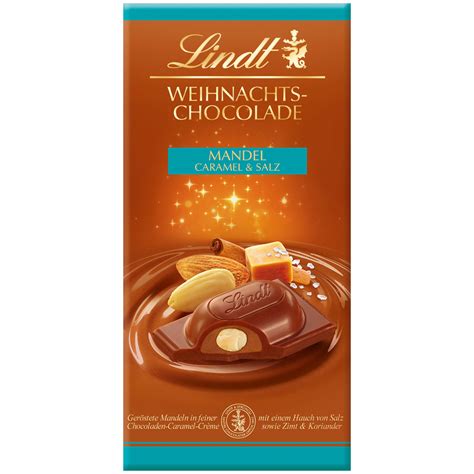 Lindt Weihnachts Chocolade Mandel Caramel Salz Tafel G Online