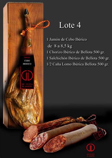 Lote con Jamón de cebo Ibérico Megustaeljamon Jamones y