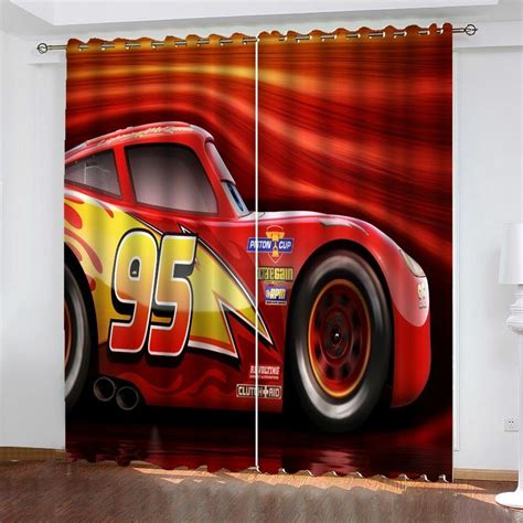 Order Cars Lightning Mcqueen D Living Room Shower Curtain From