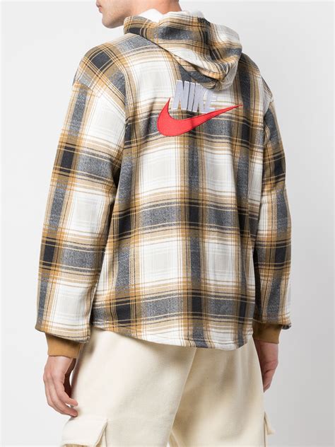 M Supreme Nike Plaid Hooded Sweatshirt