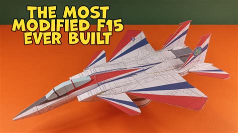 F 15 S Mtd Aircraft Model Diy Paper F 15 How Make Paper Airplane Model Paper Craft Youtube