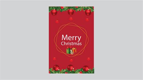 Christmas gift card template 16411946 Vector Art at Vecteezy