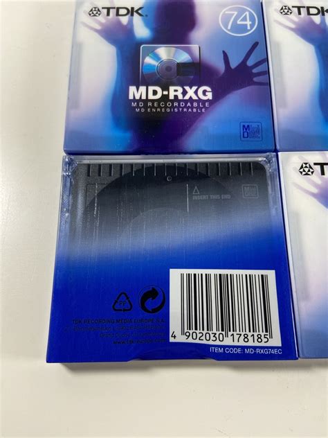 No Mini Disc Tdk Md Rxg Recordable Minidisc Brand New Sealed