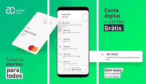 Nova Conta Digital Acesso Bank Seja Geek