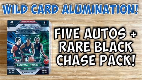 2021 22 Wild Card Alumination Basketball Hobby Box Break FIVE Autos