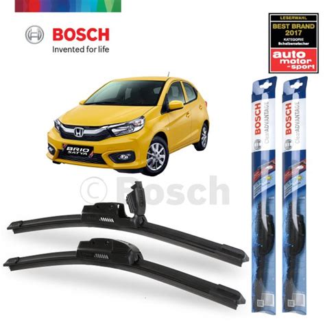 Jual Wiper Mobil Frameless Honda Brio Satya Sepasang Bosch Clear