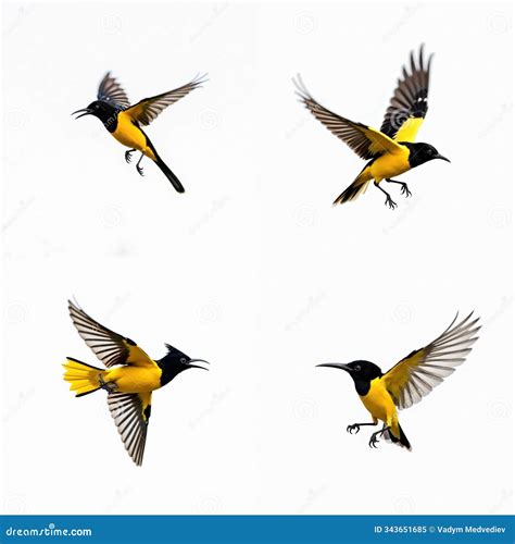 Distinct Bird Icons Showcasing Various Flight Patterns Vector