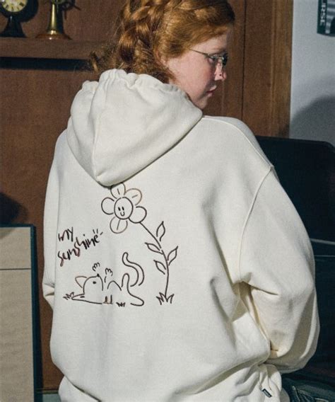 MUSINSA公式 CPGN STUDIO My Sunshine embroidered hoodie cream