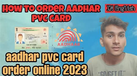 How To Order Aadhar Pvc Card Aadhar Pvc Card Order In English Youtube