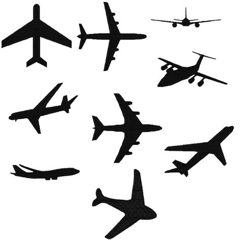 Airplane Silhouettes - Etsy