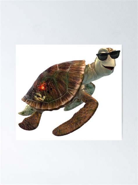 "Crush turtle " Poster for Sale by shining-art | Redbubble