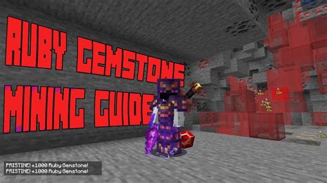 Crystal Hollows Ruby Gemstone Mining Guide Tutorial Hypixel Skyblock