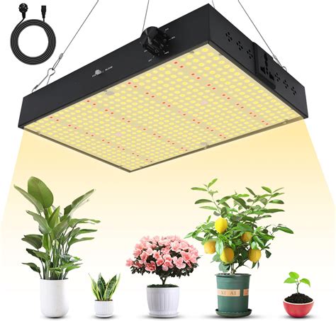 Cokolila Dimmbarer Led Grow Lampe W Led Pflanzenlampe Vollspektrum