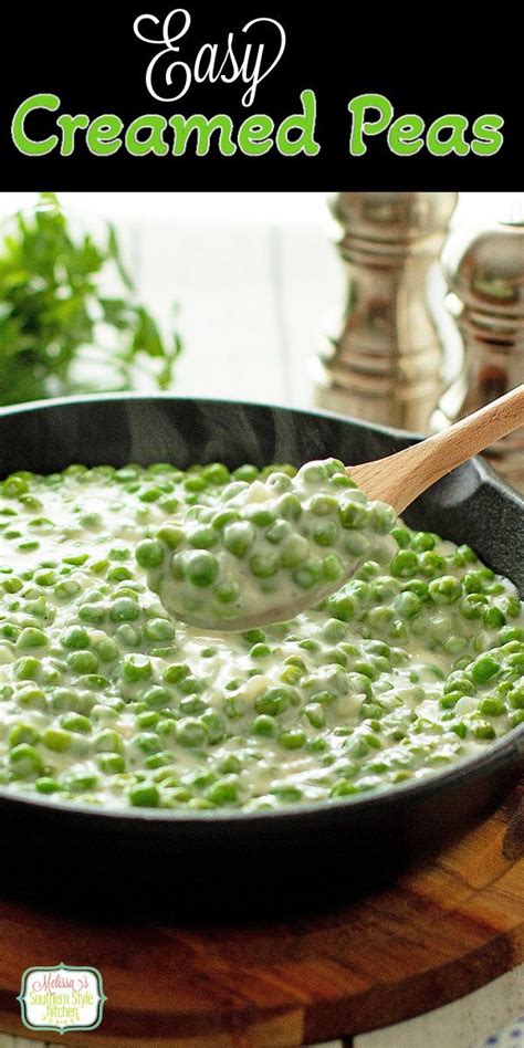 Creamed Peas Recipe Pea Recipes Side Dish Recipes Vegetable Recipes