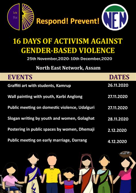 16 Days Of Activism Against Gender Based Violence Global Campaign