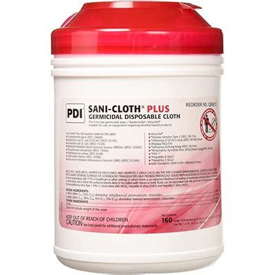 Sani-Cloth PLUS Disinfectant Wipes (160 / canister)