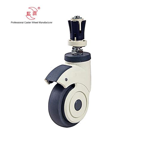 Jq Caster 4inch Swivel Soft Tpr Wheel Medical Silent Caster With